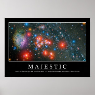 Pôster Majestoso: Citações inspiradas