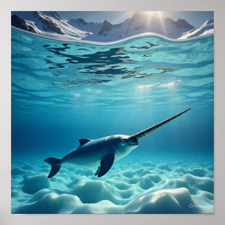 Poster Majexpressa Narwhal - Rei do Norte