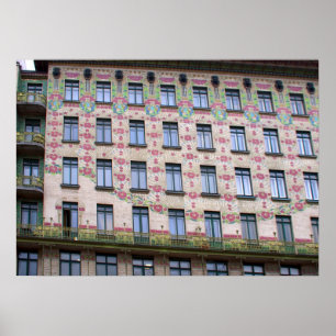 Pôster Majolikahaus Viena Áustria