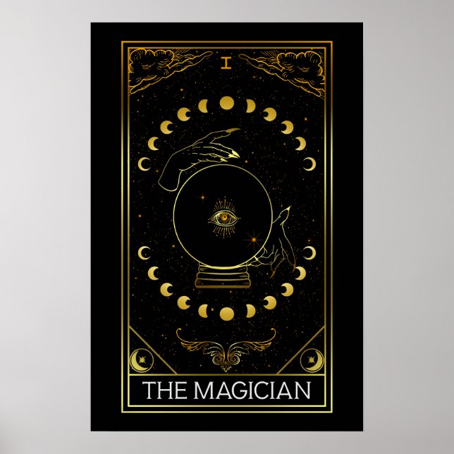 Poster Major Arcana O Cartão Tarot Mágico (Frente)