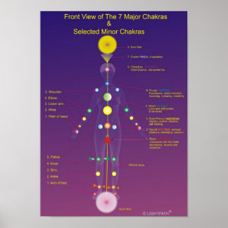 Poster Major e Menor Chakras