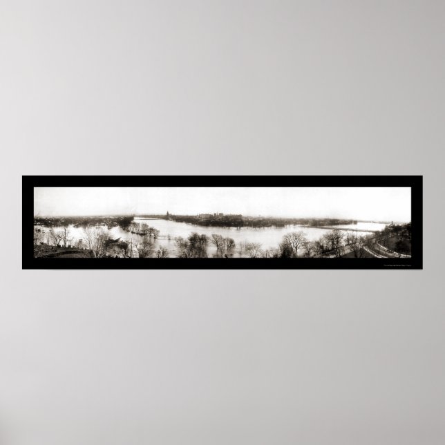 Pôster Major Flood Dayton Foto 1913 (Frente)