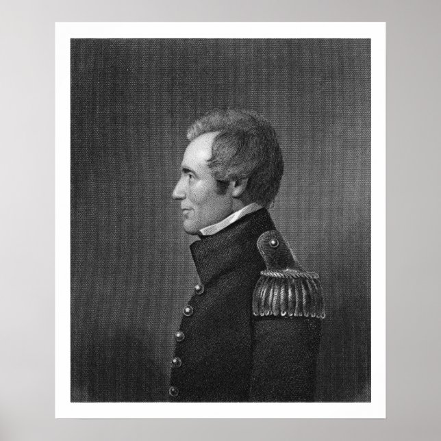 Pôster Major-General Edmund Pendleton Gaines (1777-1849) (Frente)
