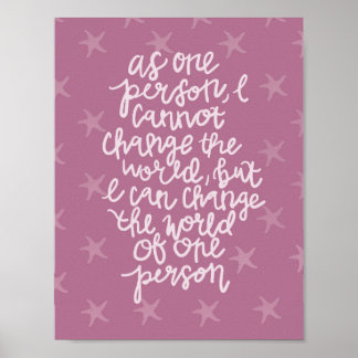 Poster Make a Difference Print