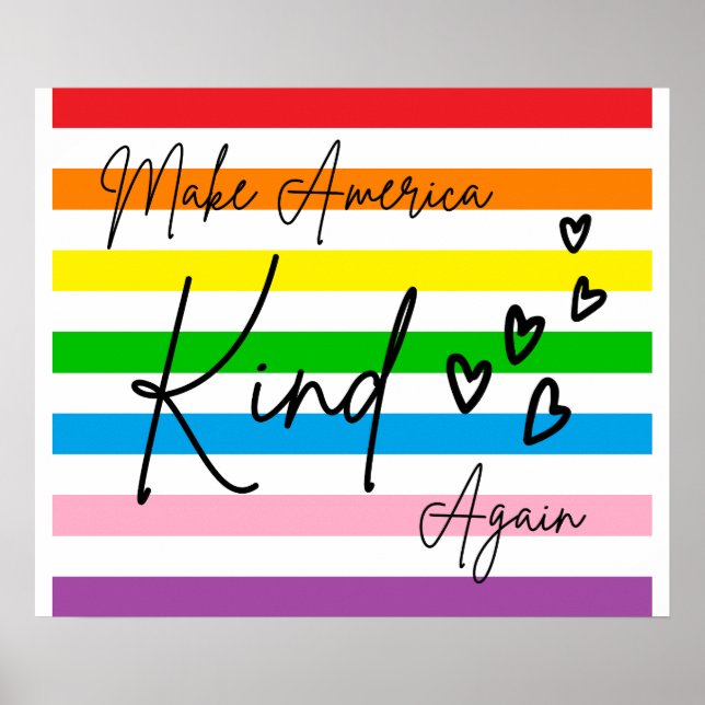 Poster Make America Kind Again (Frente)