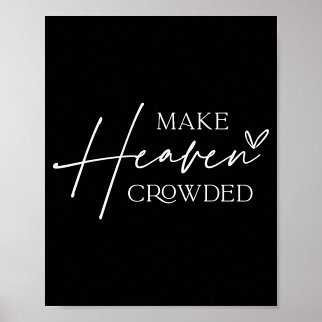 Poster Make Heaven Crowded Cross - Minimalist Christian R (Frente)