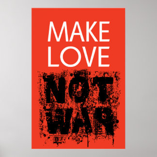 Poster Make Love - Not Ugly War