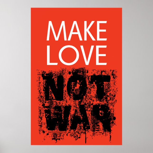 Poster Make Love - Not Ugly War (Frente)