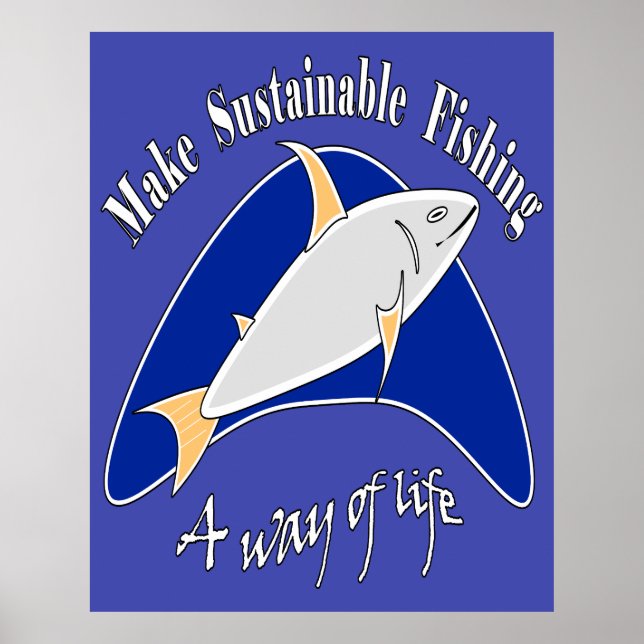 Poster Make sustainable fishing a way of life  (Frente)