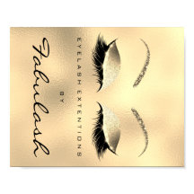 Makeup Beauty Salon Name Dourado Glitter VIP