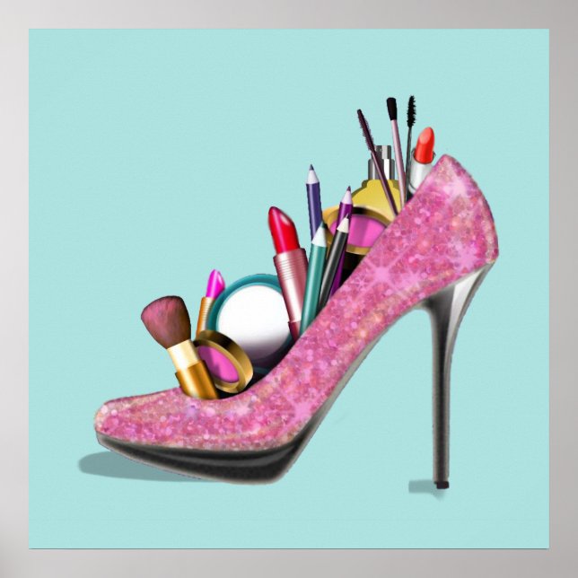 Poster Makeup High Heels Stillettos (Frente)