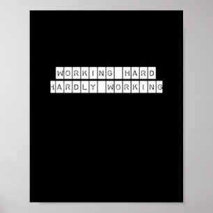 Poster Mal Trabalhando - Trabalhando em Víblias