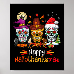 Poster Mala de Açúcar Hallothanksmas Dia das Bruxas Ação