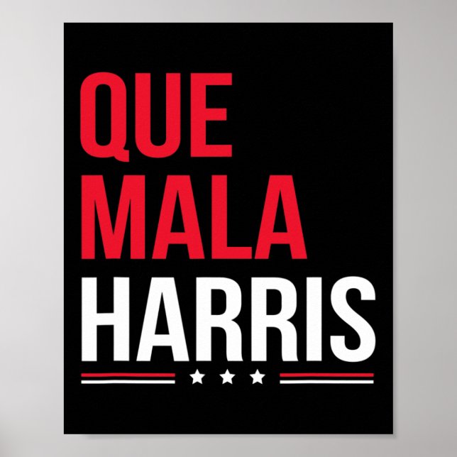 Poster Mala Harris Anti Kamala Harris Joe Biden Border Pr (Frente)