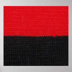 Poster Mala vermelha-preta: armação listrada.