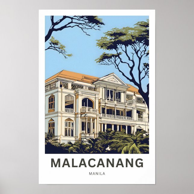 Poster Malacañang Manila Travel Print (Frente)