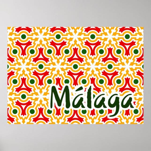 Poster Malaga street walls 1 (Frente)