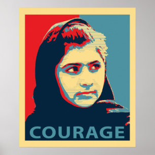 Pôster Malala Yousafzai - A Picture of Courage