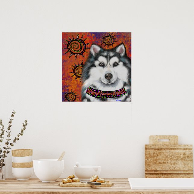 POSTER MALAMUTE DO ALASKA (Cozinha)