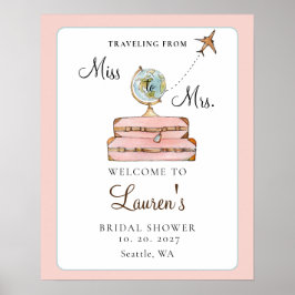 Poster Malas Coradas Bem-vindas à Chave de Noiva de Senho