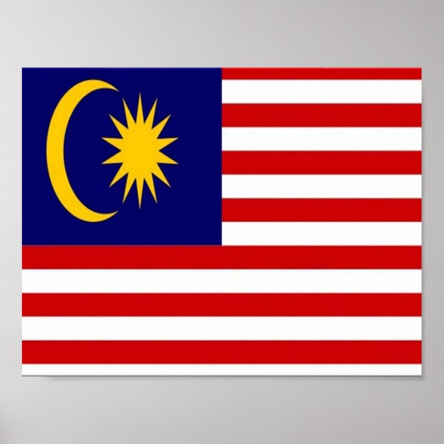 Poster Malaysia - Flag - (Frente)