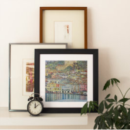 Pôster Malcesine no lago Garda por Gustav Klimt