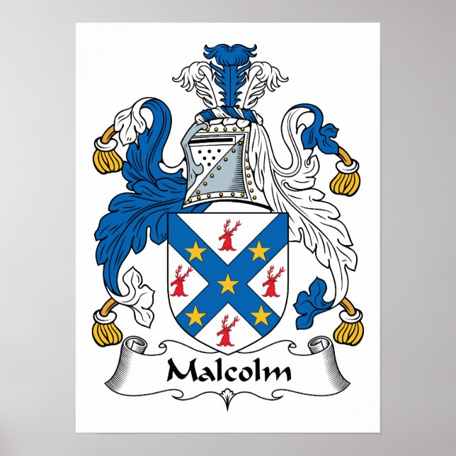 Poster Malcolm Family Crest (Frente)