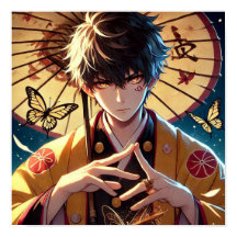 Maldição da Borboleta: Guerreiro de Olhos Flamejan