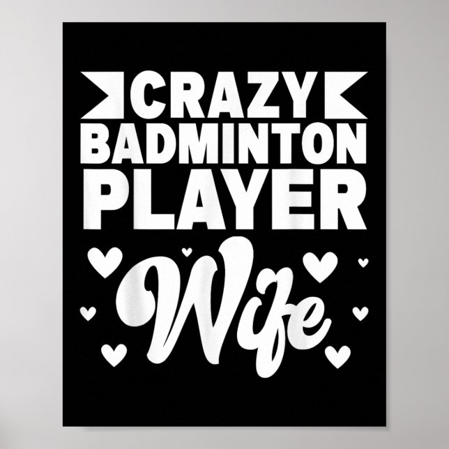 Poster Maldito Badminton Player Wife Shuttle (Frente)