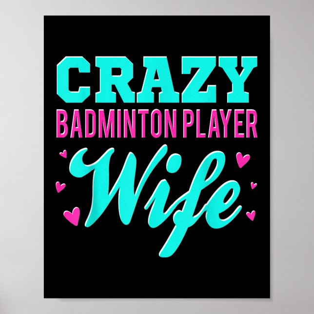 Poster Maldito Badminton Player Wife Shuttle (Frente)