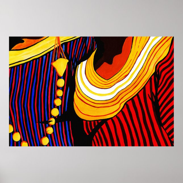 Poster Maldivas Tradicional Trabalho de arte de Vestido (Frente)