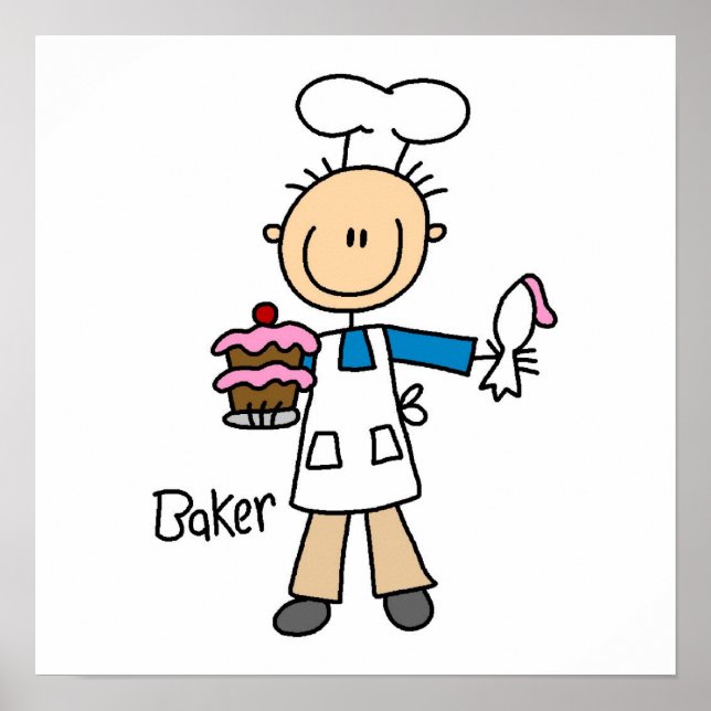 Pôster Male Baker (Frente)
