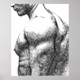 Poster Male torso