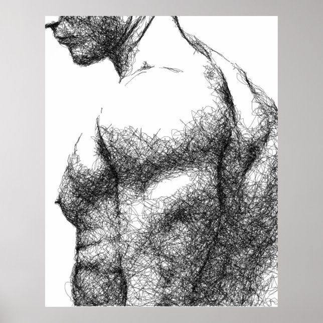 Poster Male torso (Frente)
