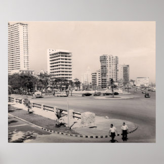 Poster Malecon Collection Photo de Havana Modern 1950