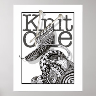 Pôster Malha uma arte do Doodle