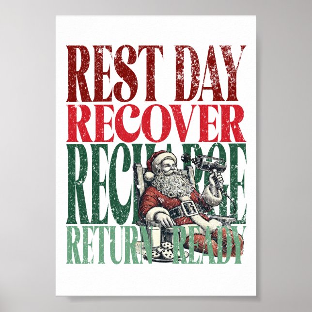 Poster Malhação da versão de Natal divertida do Rest Day  (Frente)