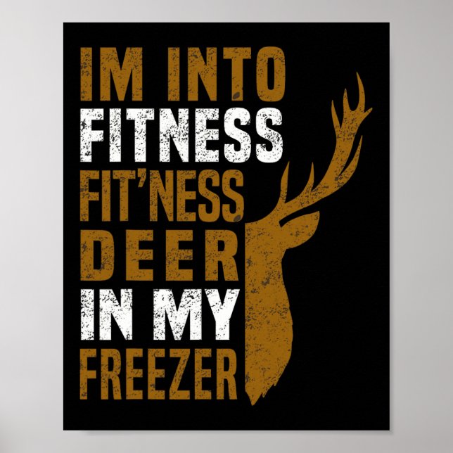 Poster Malhação Deer No Meu Pai De Caça Engraçado Com Con (Frente)