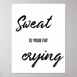 Poster Malhação, Gym, Decor de Parede Motivacional de W