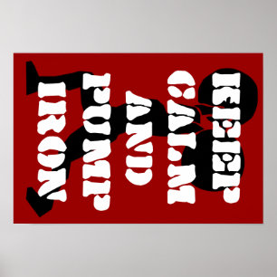 Poster Malhação GYM mantenha a calma e bombeie ferro