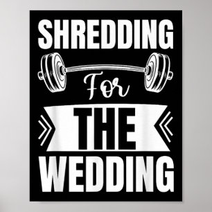 Poster Malhando Para O Casamento Noiva E Noivo Fitness