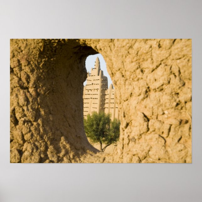 Pôster Mali, Djenne. Grande Mesquita 2 (Frente)