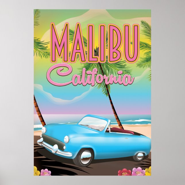 Poster Malibu California (Frente)