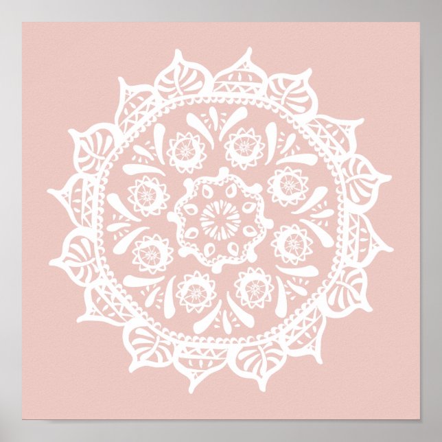 Pôster Mallow Mandala (Frente)