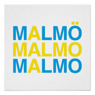 Pôster MALMO Bandeira Sueca