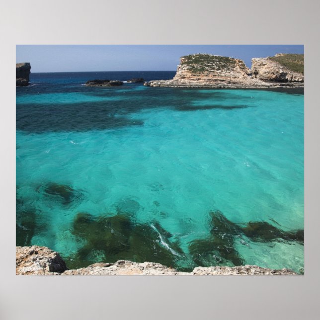 Pôster Malta, Comino Island, The Blue Lagoon (Frente)