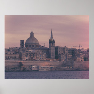 Poster Malta landscape