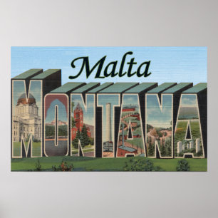 Pôster Malta, letra ScenesMalta de MontanaLarge, TA