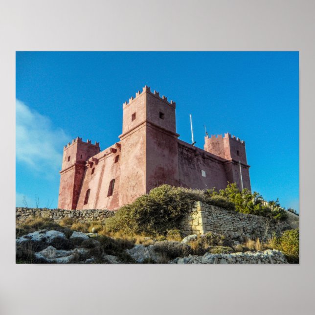 Poster Malta St. Agatha's Tower a.k.a. Red Tower (Frente)