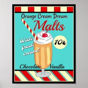 Poster Malte retro